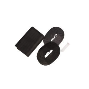 Mosquitero autoadhesivo para puertas afix negro - 100x220 cm