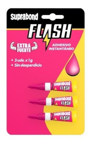 Adhesivo instantáneo Flash - 1g x 3 unidades (Blíster)