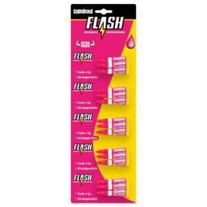 Adhesivo instantáneo Flash - 1g x 3 unidades (Tira)