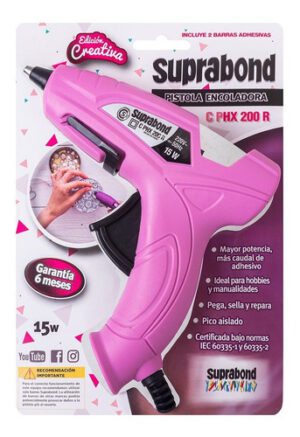 Pistola encoladora Suprabond rosa - edición creativa