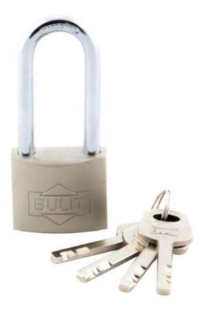 Candado reforzado de acero niquelado aro largo - 30 mm