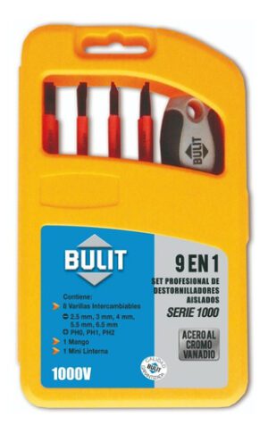 Set de destorniladores aislados 9 en 1 - serie 1000