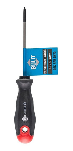 Destornillador philips 0x75 - cromo vanadio - serie 800