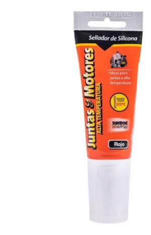 Sellador de silicona para juntas y motores - rojo  60 ml (Pomo)