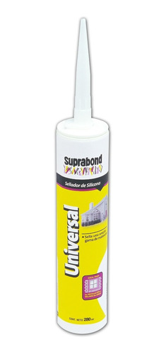 Sellador de silicona universal - blanca 280 ml
