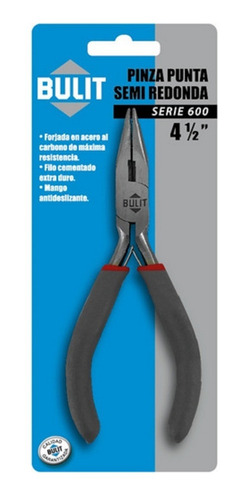 Pinza de precisión de punta semi redonda serie 600 - 4 1/2"