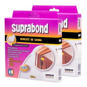 Burlete de goma - autoadhesivo - marrón - perfil E 5,2cm