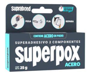 Superpox superadhesivo acero - estuche 25 gr
