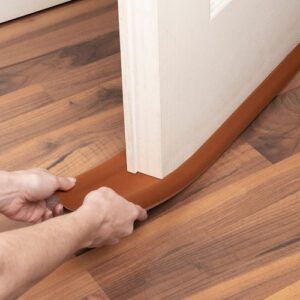 Zócalo doble extra largo y extra ancho marrón - 120 cm